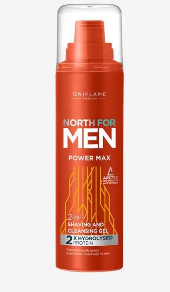 Żel do golenia i mycia twarzy North For Men PowerMax - 38612